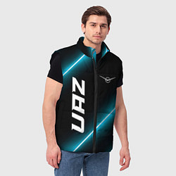 Мужской жилет UAZ неоновые лампы, цвет: 3D-черный — фото 2