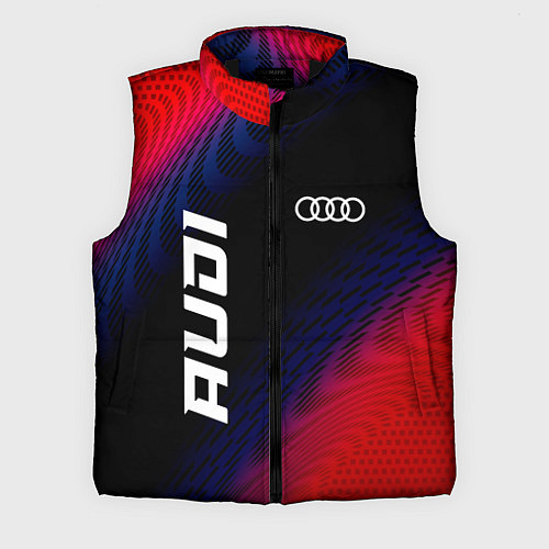 Мужской жилет Audi красный карбон / 3D-Черный – фото 1