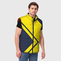 Мужской жилет Жёлтые стрелки, цвет: 3D-красный — фото 2
