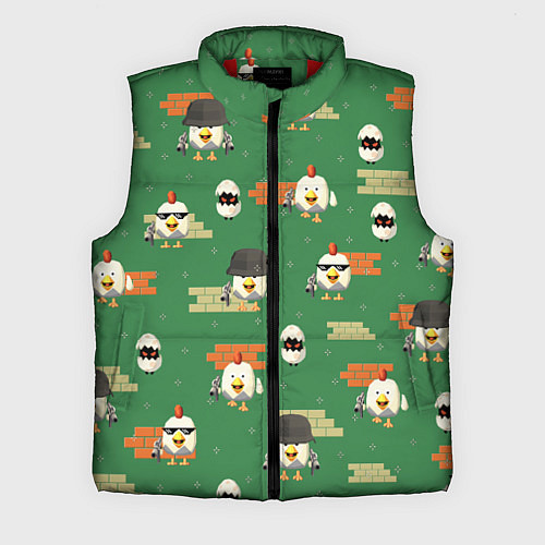Мужской жилет Chicken gun battle / 3D-Красный – фото 1