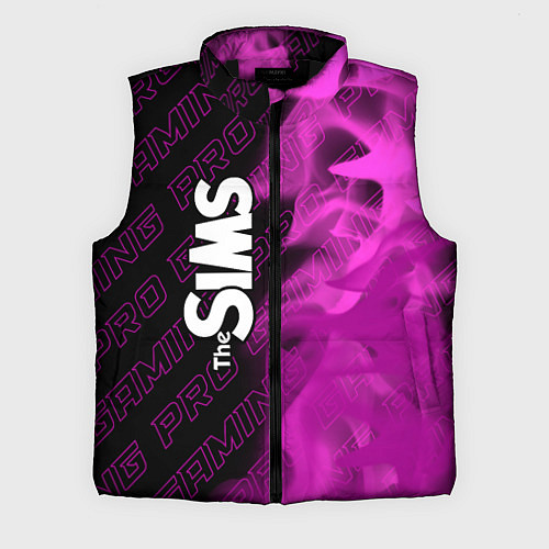 Мужской жилет The Sims pro gaming: по-вертикали / 3D-Черный – фото 1