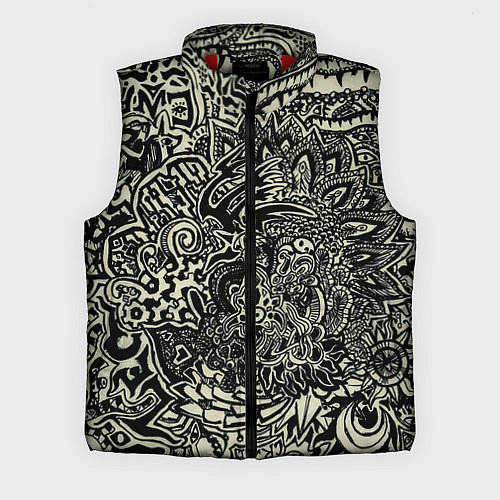Мужской жилет Татуировочный орнамент / 3D-Красный – фото 1