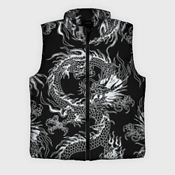 Мужской жилет Татуировка японского дракона, цвет: 3D-черный