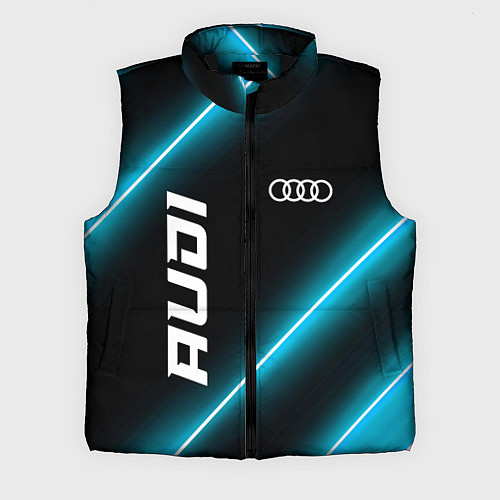 Мужской жилет Audi неоновые лампы / 3D-Черный – фото 1