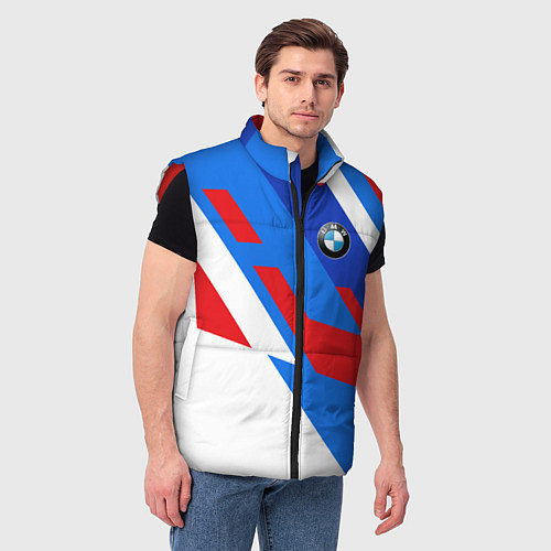Мужской жилет BMW m colors / 3D-Красный – фото 3