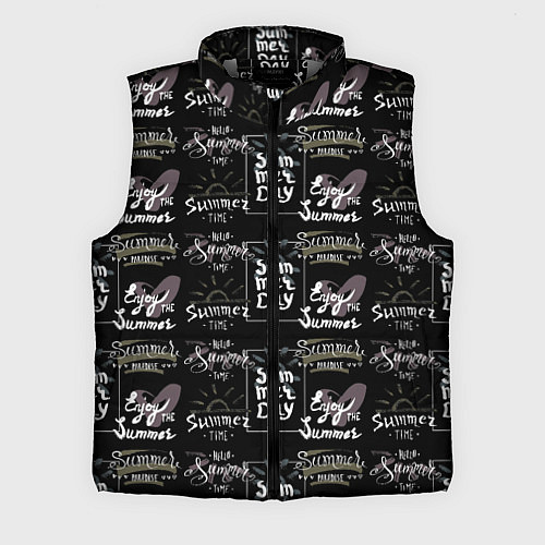 Мужской жилет Hello summer time / 3D-Светло-серый – фото 1