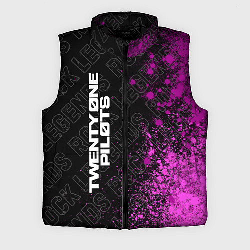 Мужской жилет Twenty One Pilots rock legends: по-вертикали / 3D-Черный – фото 1