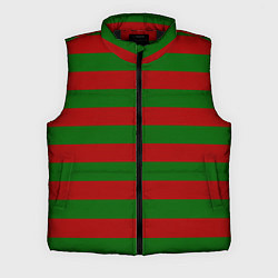 Мужской жилет Красно-зеленые полоски