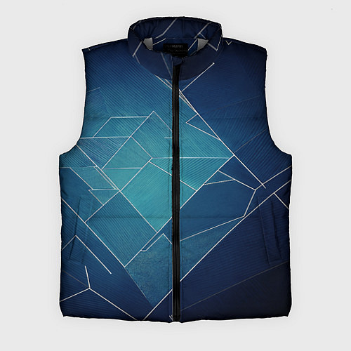 Мужской жилет Геометрическая бесконечность / 3D-Светло-серый – фото 1