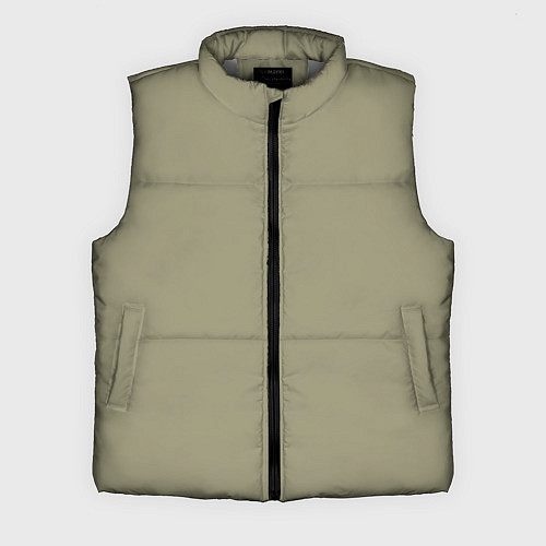 Мужской жилет Зеленый тренд без принта / 3D-Светло-серый – фото 1