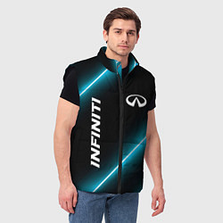 Мужской жилет Infiniti неоновые лампы, цвет: 3D-черный — фото 2