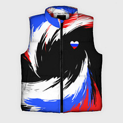 Мужской жилет Сердечко Россия - мазки кисти