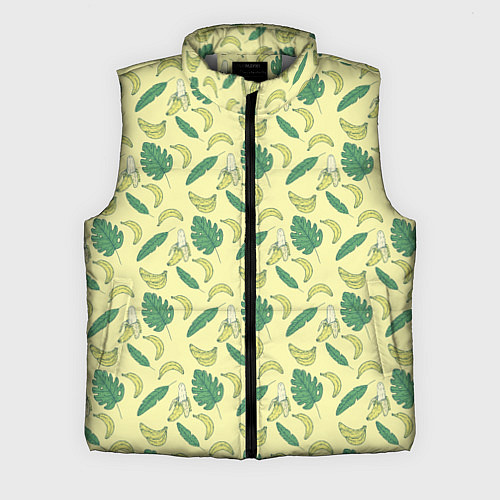 Мужской жилет Бананы паттерн / 3D-Светло-серый – фото 1