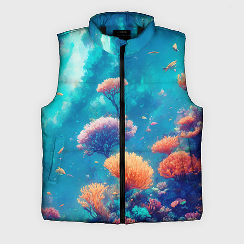 Мужской жилет Океанские глубины / 3D-Черный – фото 1