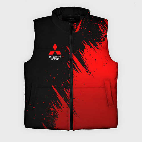 Мужской жилет Mitsubishi red - red sport / 3D-Черный – фото 1