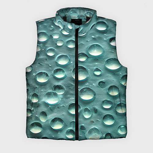 Мужской жилет Кристальные капли / 3D-Черный – фото 1