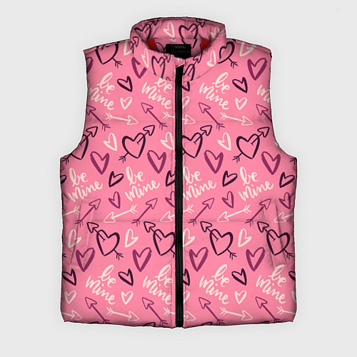 Мужской жилет Be mine паттерн / 3D-Красный – фото 1