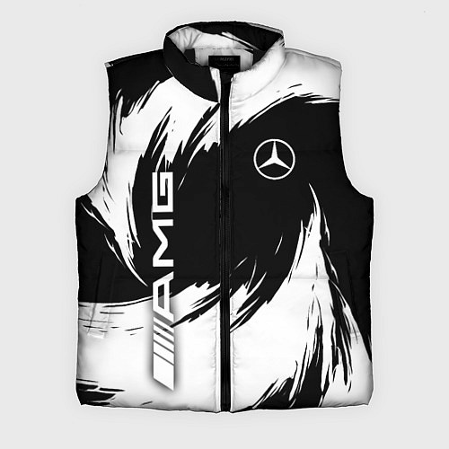 Мужской жилет Mercedes benz - white color / 3D-Черный – фото 1