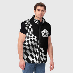Мужской жилет Jeep racing flag, цвет: 3D-черный — фото 2