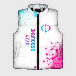 Мужской жилет Ozzy Osbourne neon gradient style: надпись, символ, цвет: 3D-черный