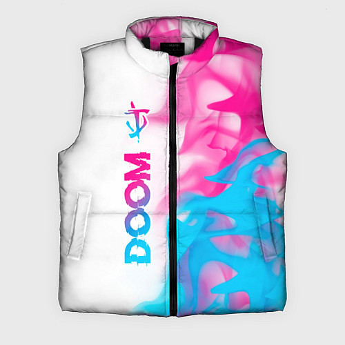 Мужской жилет Doom neon gradient style: по-вертикали / 3D-Черный – фото 1