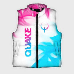 Мужской жилет Quake neon gradient style: надпись, символ