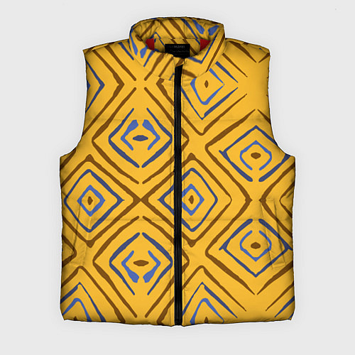 Мужской жилет Золотистый паттерн / 3D-Красный – фото 1