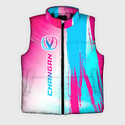 Мужской жилет Changan neon gradient style: по-вертикали, цвет: 3D-черный