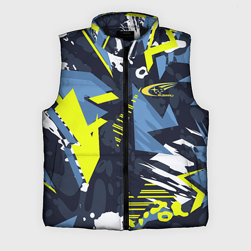 Мужской жилет Subaru sign / 3D-Черный – фото 1