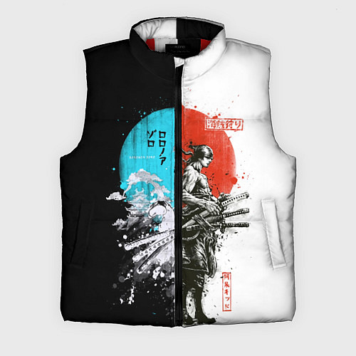 Мужской жилет Зоро в инверсии - One Piece / 3D-Красный – фото 1