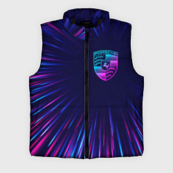 Мужской жилет Porsche neon speed lines, цвет: 3D-черный