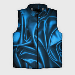 Мужской жилет Синий шёлк