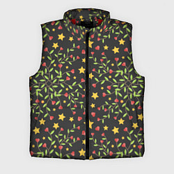 Мужской жилет Листочки и звёзды