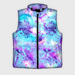 Мужской жилет Морское дно узор - тай-дай, цвет: 3D-черный