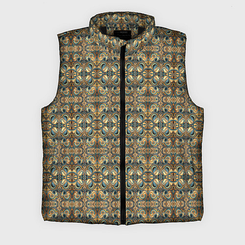 Мужской жилет Обтекаемый узор в стиле Артдеко / 3D-Черный – фото 1