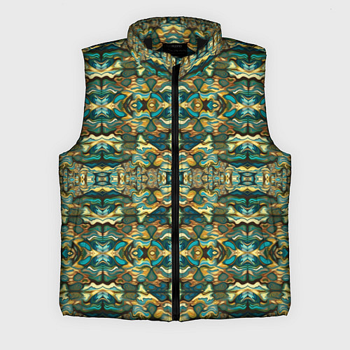 Мужской жилет Мозаика из самоцветов / 3D-Черный – фото 1