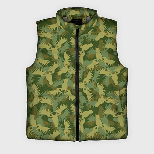 Мужской жилет Лоси - камуфляж / 3D-Светло-серый – фото 1