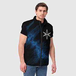Мужской жилет Bring Me the Horizon звуковая волна, цвет: 3D-черный — фото 2