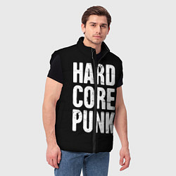 Мужской жилет Hardcore punk, цвет: 3D-черный — фото 2