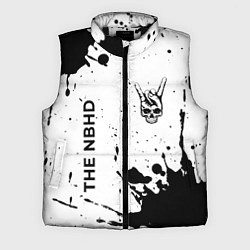 Мужской жилет The Neighbourhood и рок символ на светлом фоне