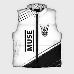Мужской жилет Muse и рок символ на светлом фоне