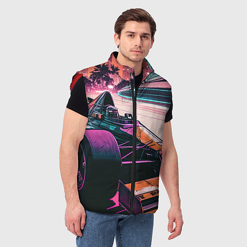 Мужской жилет Болид F-1 / 3D-Красный – фото 3