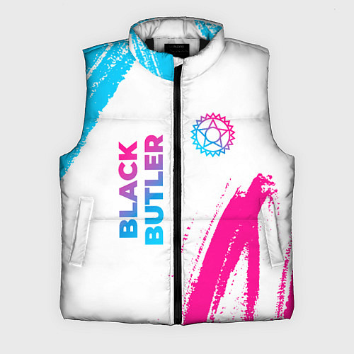 Мужской жилет Black Butler neon gradient style: надпись, символ / 3D-Черный – фото 1