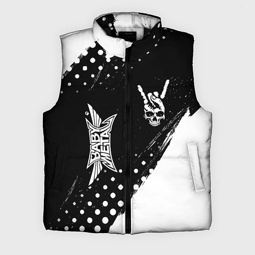 Мужской жилет Babymetal и рок символ на темном фоне / 3D-Черный – фото 1