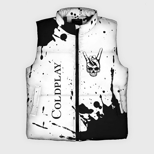 Мужской жилет Coldplay и рок символ на светлом фоне / 3D-Черный – фото 1