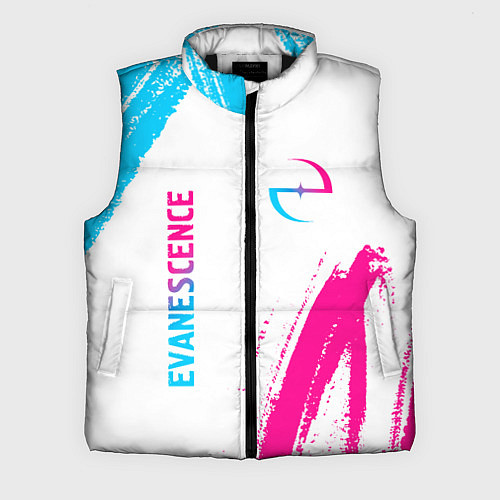 Мужской жилет Evanescence neon gradient style: надпись, символ / 3D-Черный – фото 1