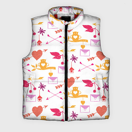Мужской жилет Письма любви / 3D-Красный – фото 1