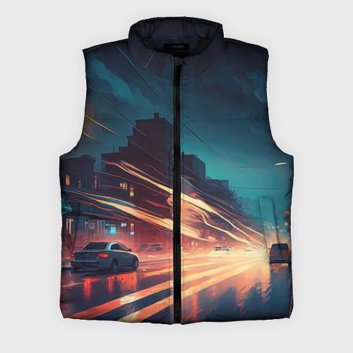 Мужской жилет Городской трафик / 3D-Черный – фото 1