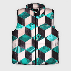 Мужской жилет Кубы с отражениями, цвет: 3D-светло-серый