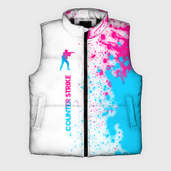 Мужской жилет Counter Strike neon gradient style: по-вертикали, цвет: 3D-черный